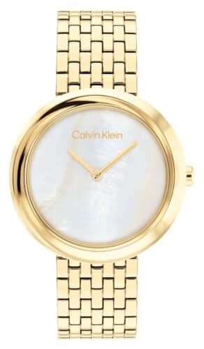 Calvin Klein 25200321 Twisted Bezel (34mm) Mother-of-Pearl Watch