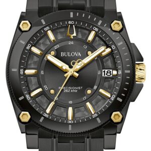 Bulova 98B408 Men's Icon (40mm) Black Dial / Black Stainless Watch