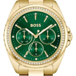 BOSS 1502714 Atea (38mm) Green Dial / Gold Stainless Steel Watch