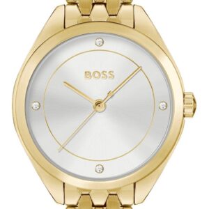 BOSS 1502733 Mae (24.5mm) Silver Dial / Gold Stainless Steel Watch