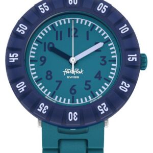 Flik Flak FCSP122 GAMELAND - LEVEL TEAL (36.70mm) Teal Dial Watch