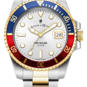 Jacques Du Manoir JWG02704 Pro Scuba (40mm) Silver Dial / Watch