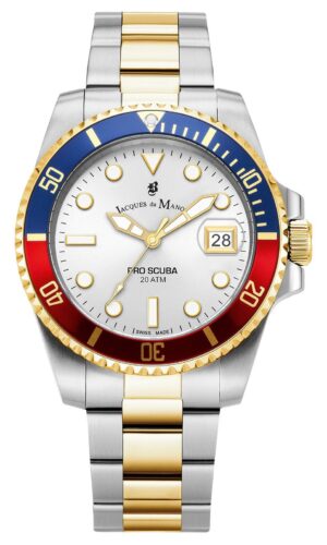 Jacques Du Manoir JWG02704 Pro Scuba (40mm) Silver Dial / Watch