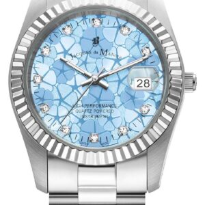 Jacques Du Manoir JWL02601 Inspiration Flower (34mm) Blue Watch