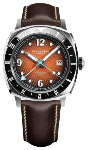 Duckworth Prestex D489-05-C Rivington GMT (42mm) Orange Fum Watch