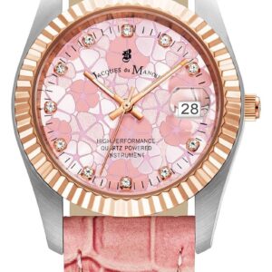 Jacques Du Manoir JWL02608 Inspiration Flower (34mm) Pink Watch