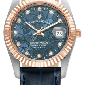 Jacques Du Manoir JWL02609 Inspiration Flower (34mm) Blue Watch