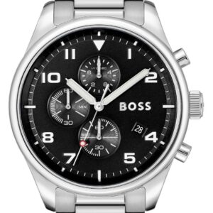 BOSS 1514008 TRACE Chronograph (44mm) Black Dial / Stainless Watch