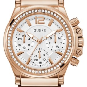 Guess GW0621L5 Women's Charisma (38mm) White Dial / Brown Watch