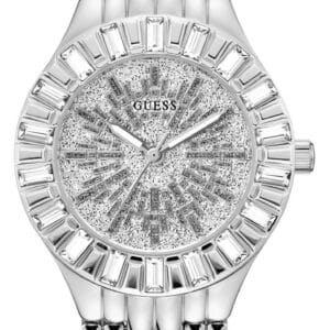 Guess GW0602L1 Women's Firework (34mm) Silver Glitter Dial Watch