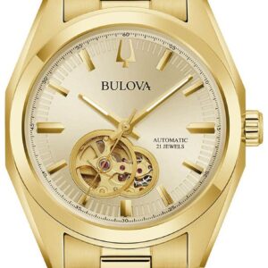 Bulova 97A182 Men's Surveyor (39mm) Gold Dial / Gold-Tone Watch