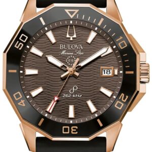 Bulova 98B421 Marine Star Quartz (43mm) Brown Patterned Dial Watch