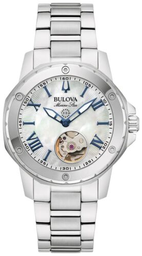 Bulova 96L326 Marine Star Automatic (35mm) Mother-of-Pearl Watch