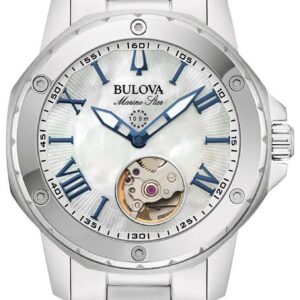 Bulova 96L326 Marine Star Automatic (35mm) Mother-of-Pearl Watch