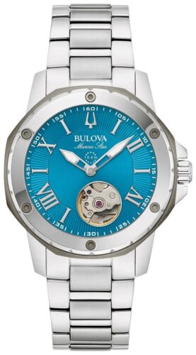 Bulova 98L317 Marine Star Automatic (35mm) Blue Dial / Watch