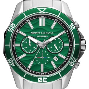 Armani Exchange AX1957 Men's (44mm) Green Chronograph Dial Watch