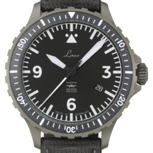 Laco 862164 Hamburg DIN 8330 (43.5mm) Black Dial / Black Watch