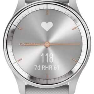 Garmin 010-02665-03 Vivomove Trend Silver Stainless Steel Watch