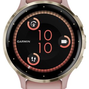 Garmin 010-02785-03 Venu 3S Soft Gold Stainless Steel Bezel Watch