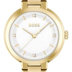 BOSS 1502758 Women's Sena (34mm) White Dial / Gold-Tone Watch