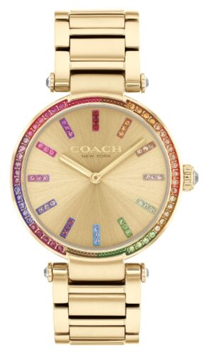 Coach 14504271 Women's Cary (34mm) Gold Dial / Gold-Tone Watch