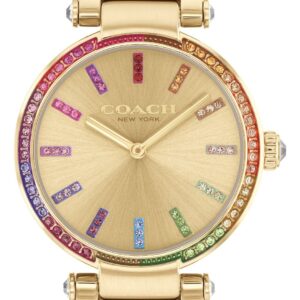 Coach 14504271 Women's Cary (34mm) Gold Dial / Gold-Tone Watch