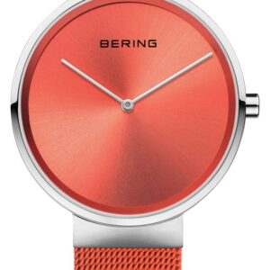 Bering 14539-505 Classic (39mm) Orange Dial / Orange Steel Watch