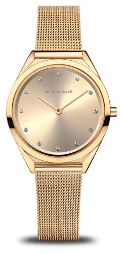 Bering 17031-333 Women's Ultra Slim (31mm) Gold Dial / Gold- Watch