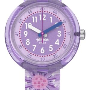 Flik Flak FPNP149 FLOWER CHAOS (31.85mm) Purple Dial / Watch