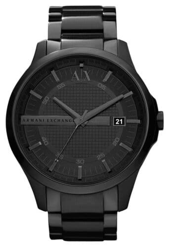 Armani Exchange AX2104 Men's Black Textured Dial Black Watch