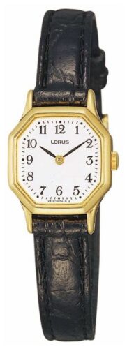 Lorus RPG40BX8 Octagonal Mini (20mm) White Dial / Black Watch