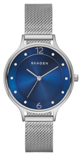 Skagen SKW2307 Women's Anita Stainless Steel Mesh Blue Dial Watch