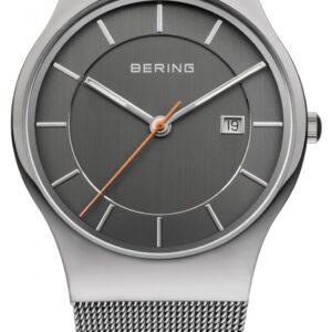 Bering 11938-007 Men's Stainless Steel Mesh Strap Grey Watch