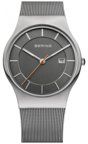 Bering 11938-007 Men's Stainless Steel Mesh Strap Grey Watch