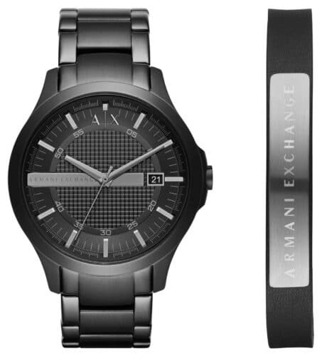 Armani Exchange AX7101 Men's Dress Black Steel Bracelet Watch