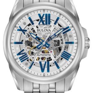 Bulova 96A187 Men's Automatic Stainless Steel Silver With Watch