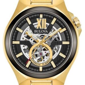 Bulova 98A178 Men's Automatic Gold Pvd Plated Watch